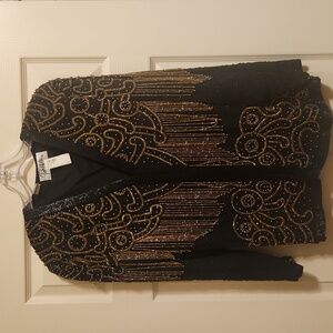 NWT ParisLine silk sequin cardigan from Las Vegas, vintage